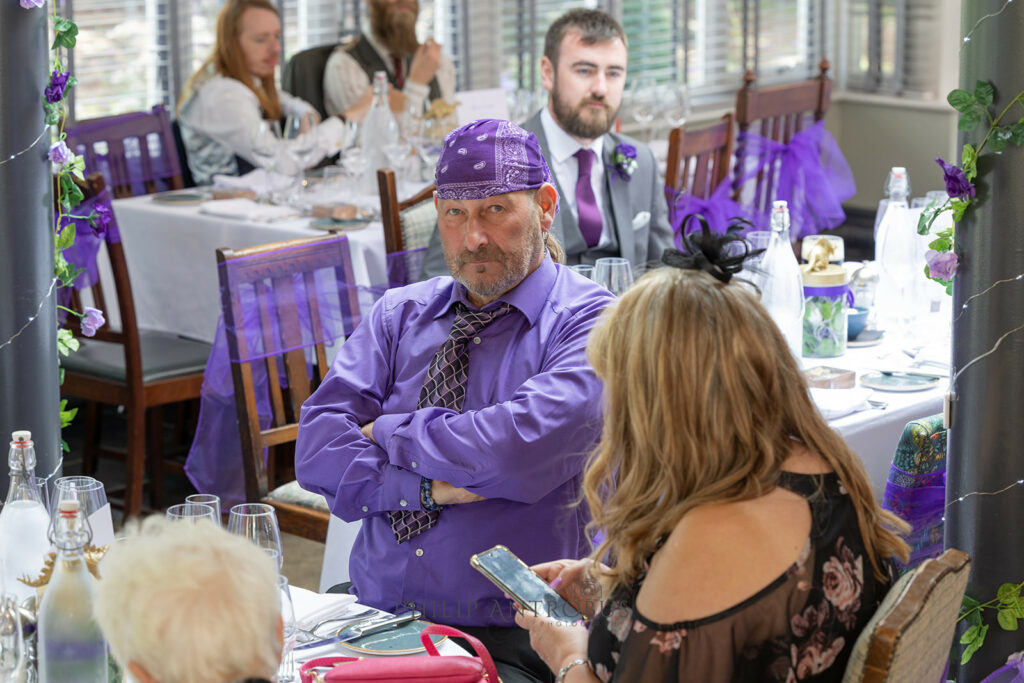 Guests at wedding reception at the Oakfield Chester Zoo