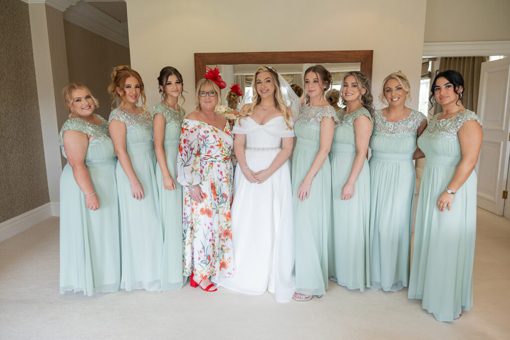 Bridal party at Delamere Manor Wedding.