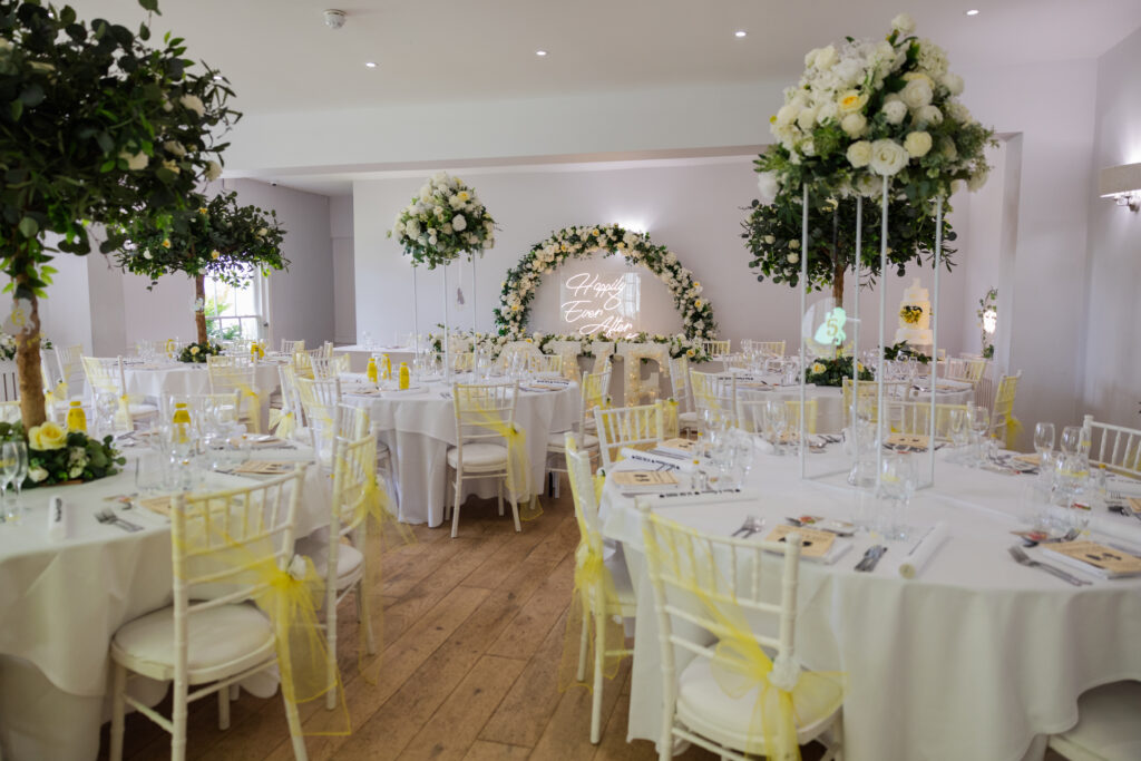 Wedding Breakfast at Highfield Hall North Wales.